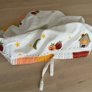 Pottery Barn Kids fall Halloween basket liner